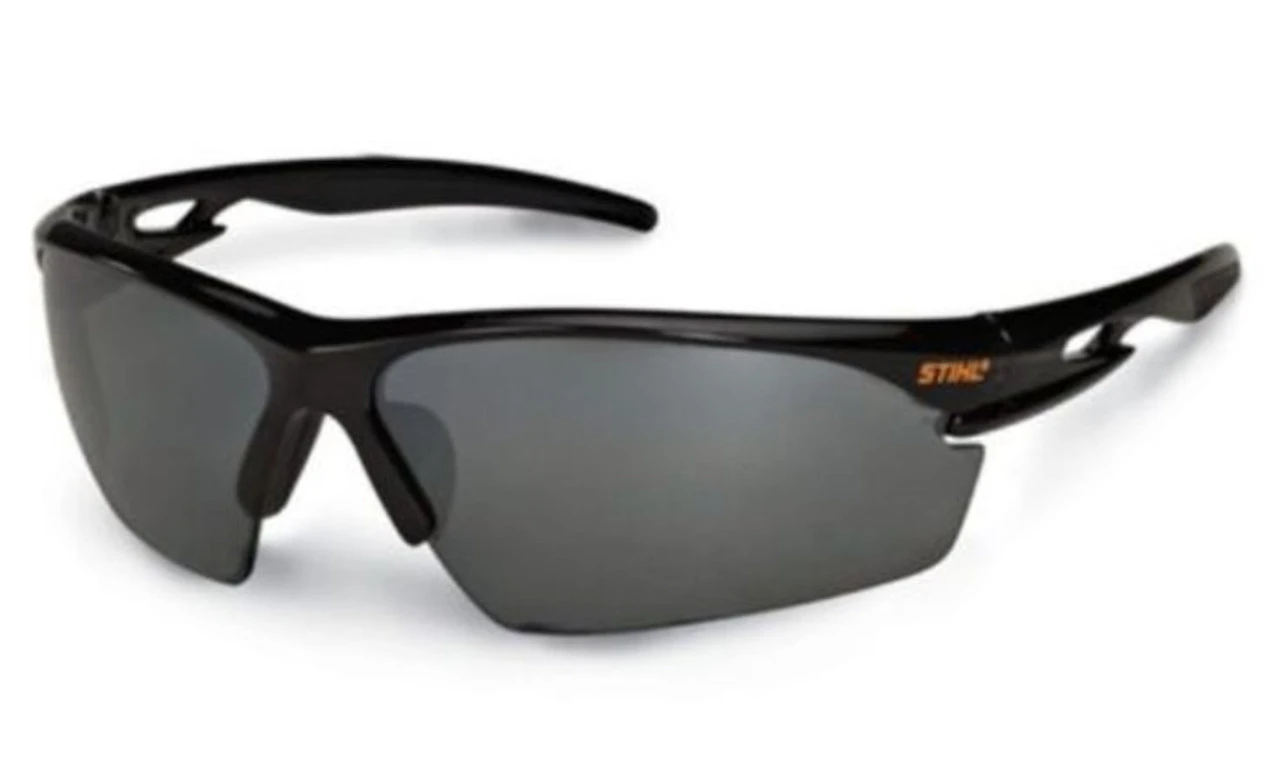 Stihl Black Frame Sun & Safety Glasses With Silver Mirror Lens 3 Stihl Black Frame Sun & Safety Glasses With Silver Mirror Lens