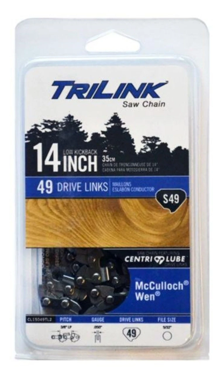 TriLink 14 In. S49 Semi Chisel Chainsaw Chain