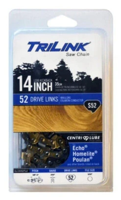 TriLink 14 In. S52 Semi Chisel Chainsaw Chain