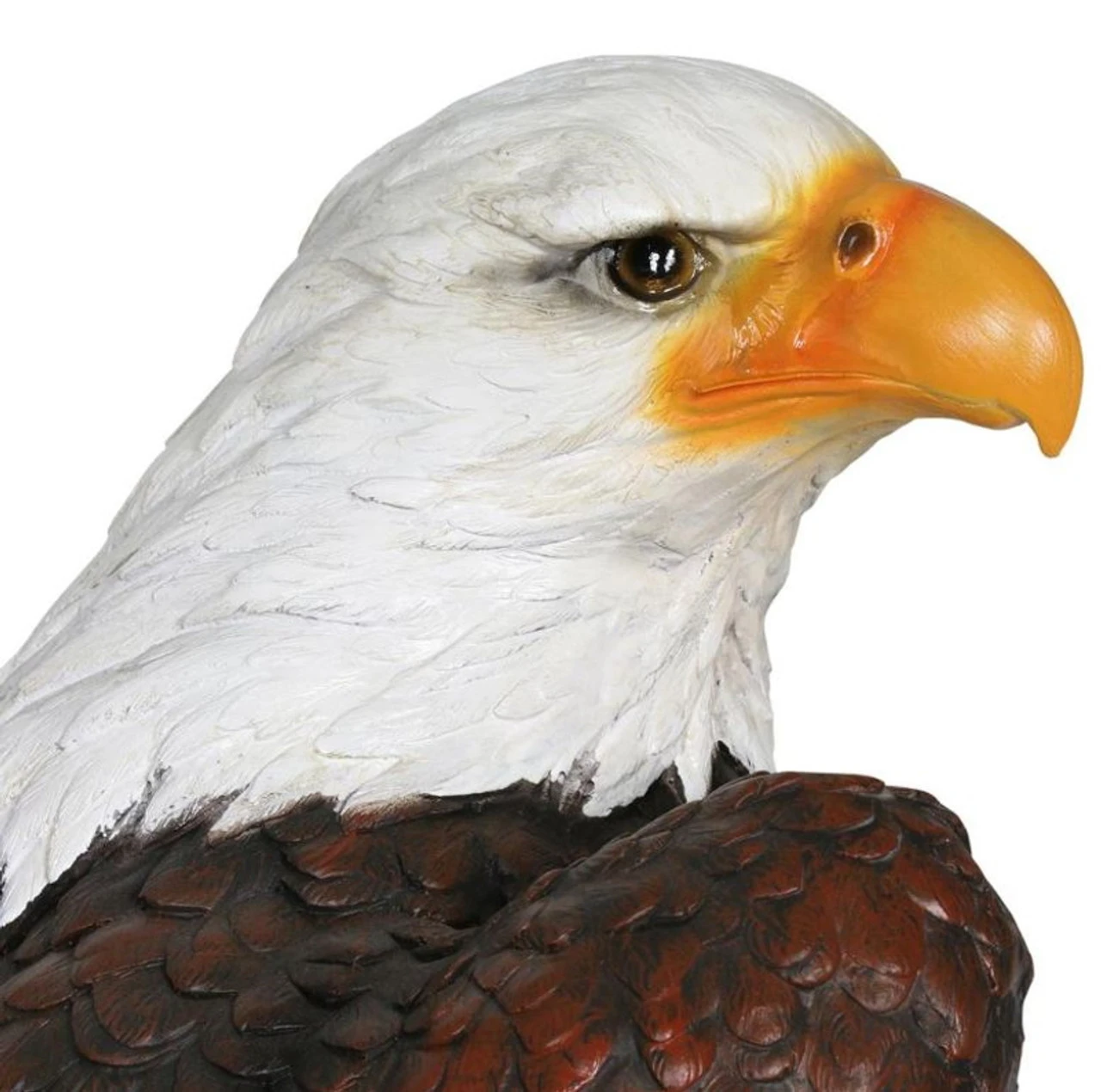 Exhart 24in. Majestic Bald Eagle Garden Statue 6 Exhart 24in. Majestic Bald Eagle Garden Statue - Image 4