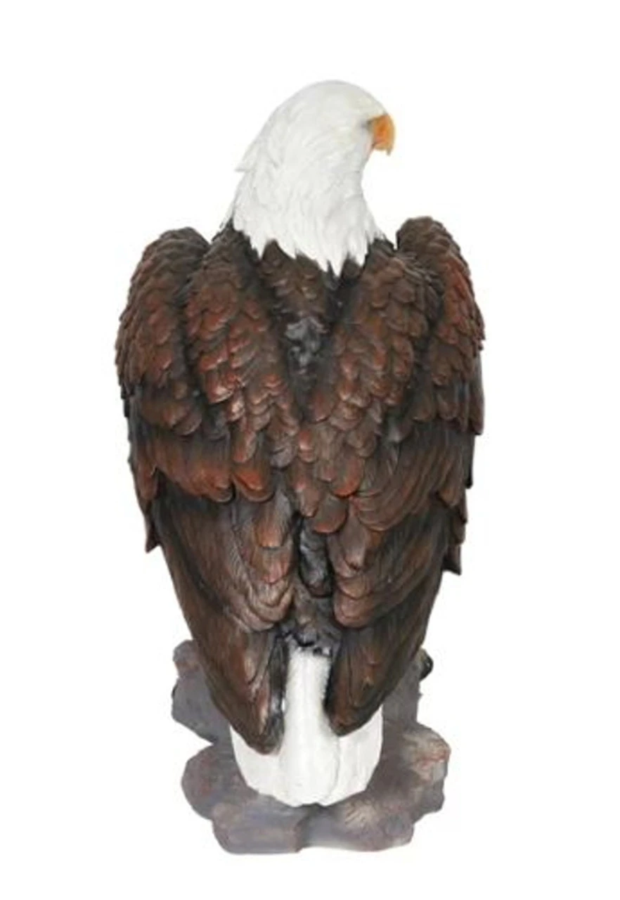Exhart 24in. Majestic Bald Eagle Garden Statue 5 Exhart 24in. Majestic Bald Eagle Garden Statue - Image 3