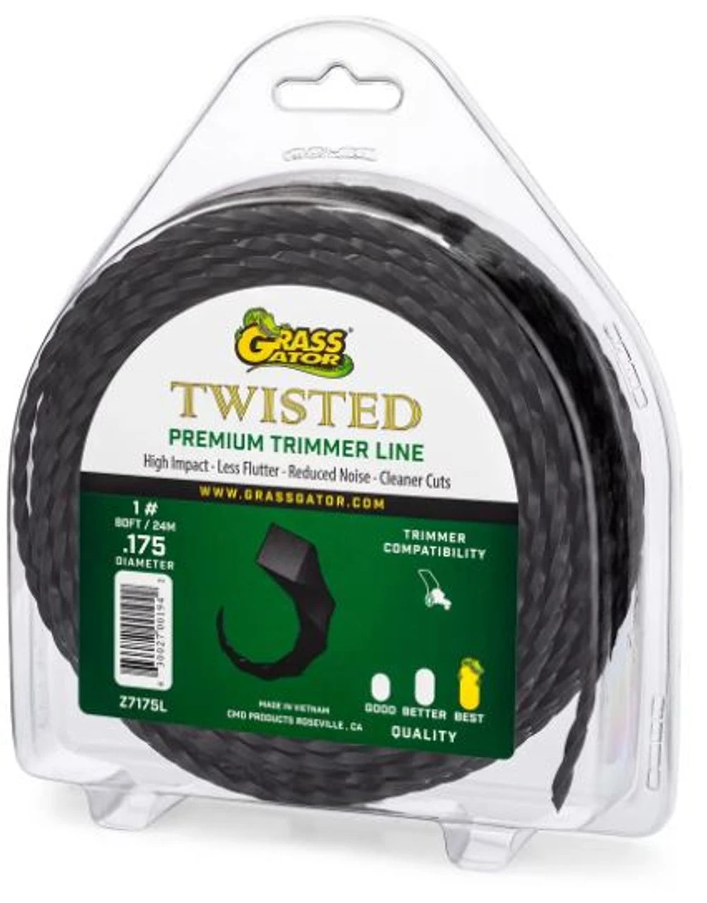 Grass Gator Z7175L .175"x80' Twisted Trim Line 3 Grass Gator Z7175L .175"x80' Twisted Trim Line