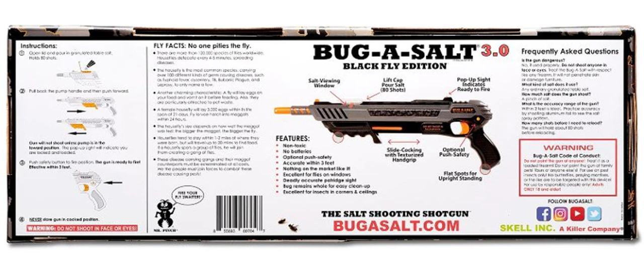 Bug-A-Salt 3.0 Pump Salt Shotgun - Black 8 Bug-A-Salt 3.0 Pump Salt Shotgun - Black - Image 6
