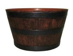 Misco Home And Garden 20.5" Resin Whiskey Barrel