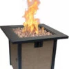 Bond Woodleaf 28 In. Square Steel Gas Fire Pit -Garden Tools Shop 2267715 02 23535.1673454852
