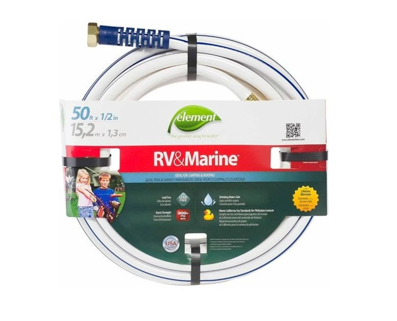 Element RV & Marine Drinking Water Safe Hose- 50' 3 Element RV & Marine Drinking Water Safe Hose- 50'