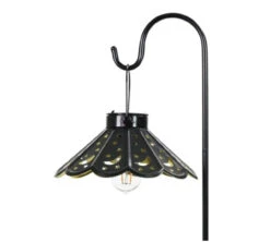 Exhart Solar Lamp Shade W/Shepherd's Hook