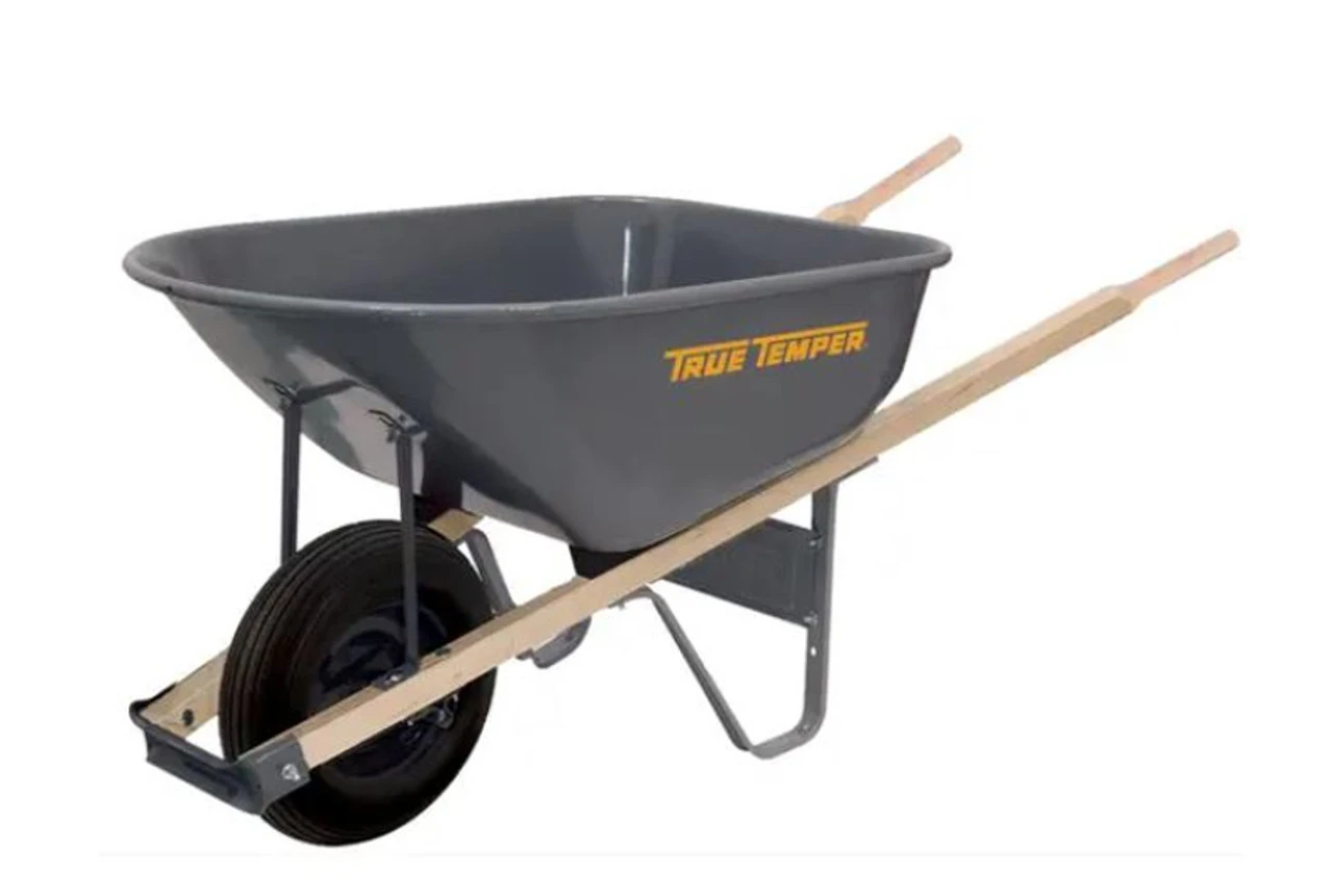 AMES 6-cu Ft. Steel Wheelbarrow 3 AMES 6-cu Ft. Steel Wheelbarrow