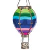 Regal Small Solar Hot Air Ballon Lantern- Striped