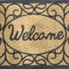 Direct Home Black/Tan 24" X 36" Metropolitan Coir Rubber Welcome Door Mat 2 Direct Home Black/Tan 24" X 36" Metropolitan Coir Rubber Welcome Door Mat -Garden Tools Shop 2727840 1 23058.1679325682