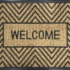 Direct Home Black/Tan 24" X 36" Geometric Coir Rubber Welcome Door Mat 1 Direct Home Black/Tan 24" X 36" Geometric Coir Rubber Welcome Door Mat -Garden Tools Shop 2727845 1 30789.1679325682