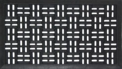 Direct Home 30 In L X 18 In W Black Rubber Door Mat