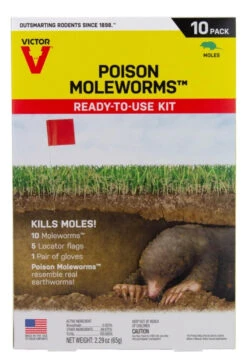 Victor Poison Moleworms 10 Pack
