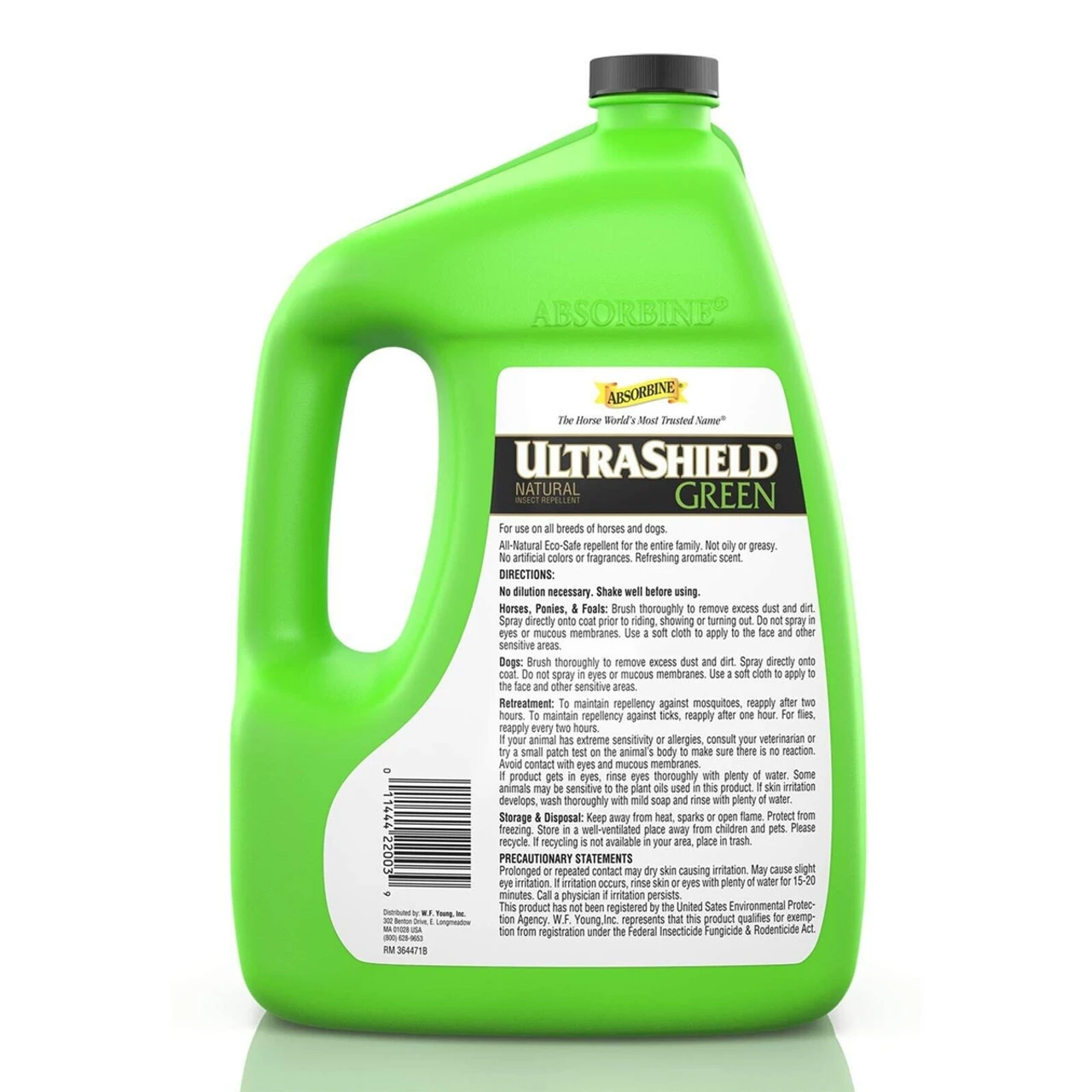 Absorbine UltraShield Green Natural Fly Repellent 4 Gallon Case 4 Absorbine UltraShield Green Natural Fly Repellent 4 Gallon Case - Image 2