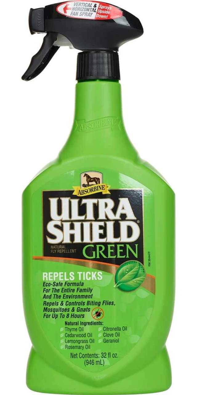 Absorbine UltraShield Green Natural Fly Repellent 320z 3 Absorbine UltraShield Green Natural Fly Repellent 320z