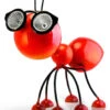 Metal Garden Art Decoration, Steel Red Ant Figurine With Solar Powered LED Lights For Yard, Patio, Lawn And Garden Decor And Ornament, Outdoor And Indoor Statue