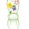Home & Garden Green Planter Chair Metal Yard Decor