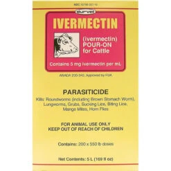 Durvet Ivermectin Pour-On- 5L -Garden Tools Shop 711455 22209.1630130370