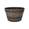 Landscapers Select Planter Barrel Dark/Weather Oak 21" -Garden Tools Shop 90012245 1 31032.1673546451