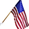 Valley Forge Wood Pole Kit With Polyester US Flag -Garden Tools Shop 93426129 12341.1673454835