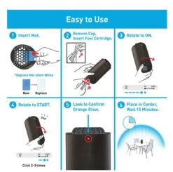 Thermacell Patio Shield Mosquito Repeller; Highly Effective Mosquito Repellent For Patio; No Candles Or Flames, DEET-Free, Scent-Free, Bug Spray Alternative; Includes 12-Hour Refill -Garden Tools Shop 94980785 6 43042.1685135608