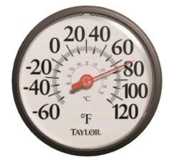 Taylor Precision 6700 Weather Resistant Shatterproof Easy-To-Read Dial Thermometer