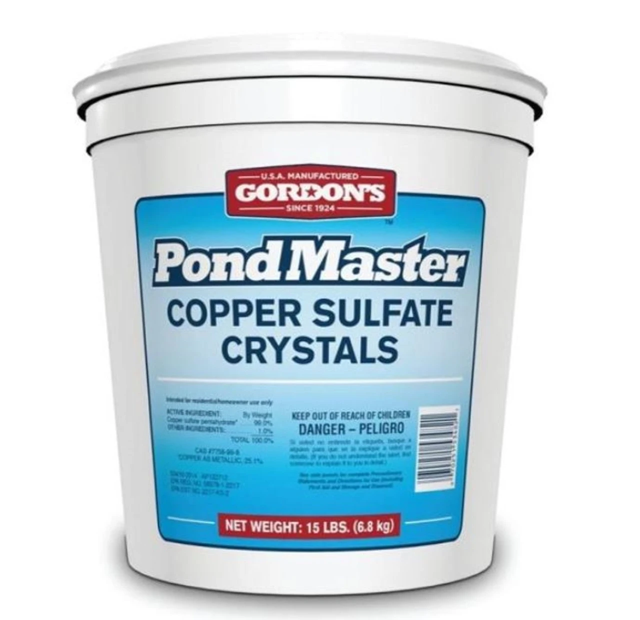 Gordon's PondMaster Copper Sulfate Crystals - 15 Lb. Bucket 3 Gordon's PondMaster Copper Sulfate Crystals - 15 Lb. Bucket