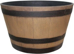 Southern Patio Whiskey Barrel Planter -